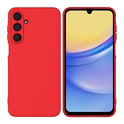 Силиконов кейс bSmart Silicone Soft Cover, За Samsung Galaxy A16, Червен