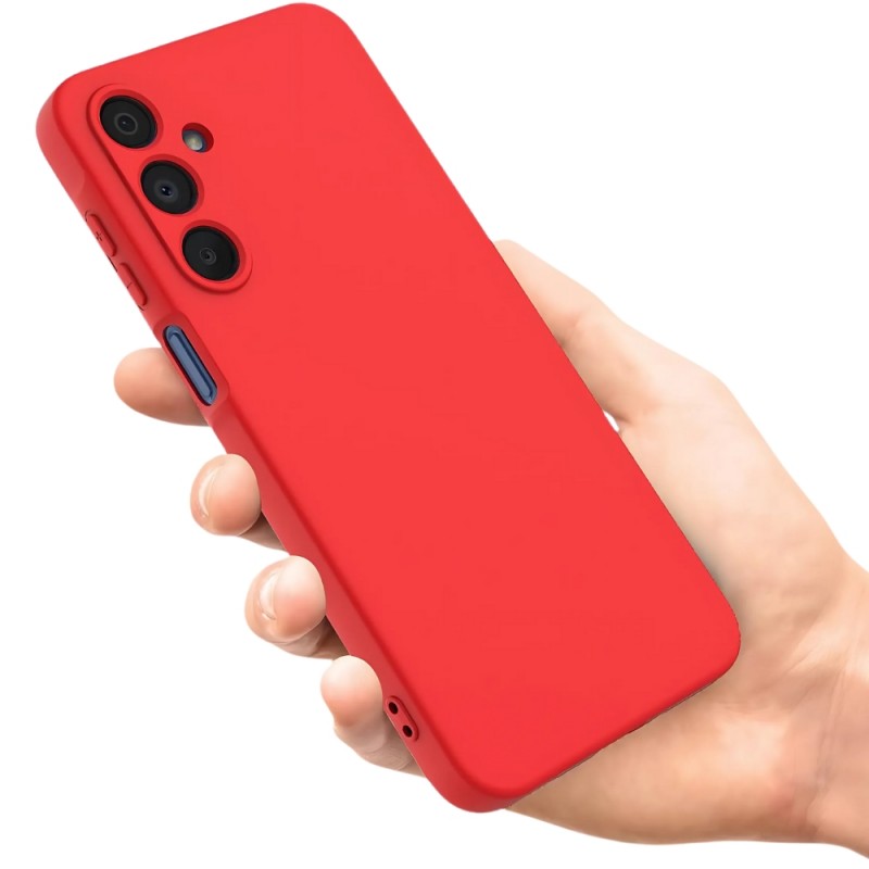 Силиконов кейс bSmart Silicone Soft Cover, За Samsung Galaxy A16, Червен