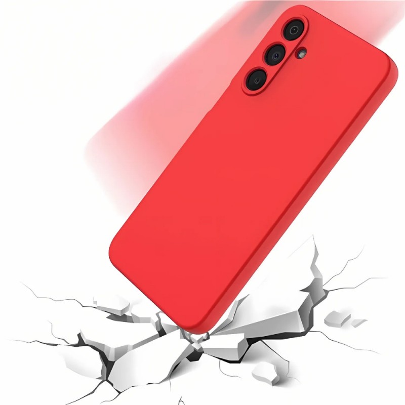 Силиконов кейс bSmart Silicone Soft Cover, За Samsung Galaxy A16, Червен