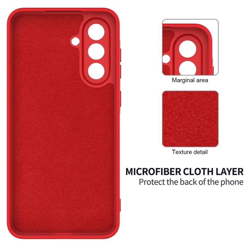 Силиконов кейс bSmart Silicone Soft Cover, За Samsung Galaxy A17, Червен