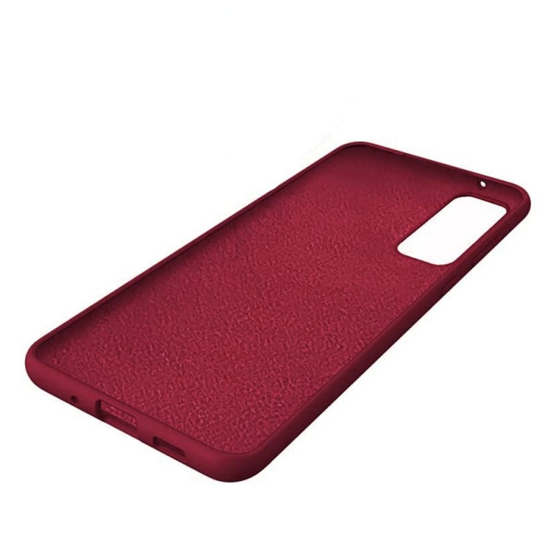 Силиконов кейс bSmart Silicone Soft Cover, За Samsung Galaxy A21s (A217F), Бордо