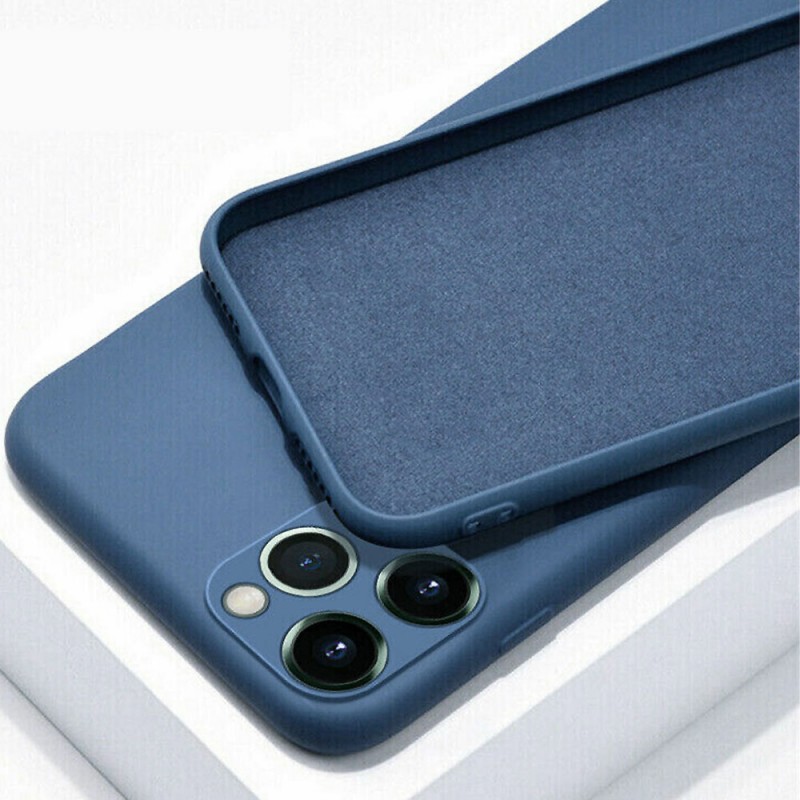 Силиконов кейс bSmart Silicone Soft Cover, За Samsung Galaxy A21s (A217F), Тъмносин