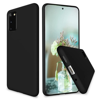 Силиконов кейс bSmart Silicone Soft Cover, За Samsung Galaxy A52 4G/5G/A52s (A525F/A526B/A528B), Черен