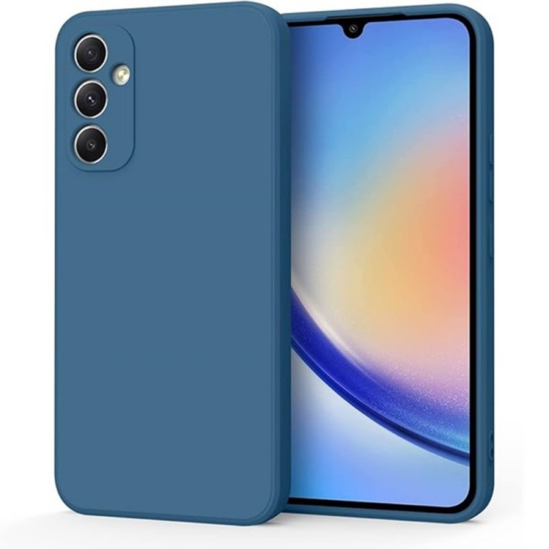 Силиконов кейс bSmart Silicone Soft Cover, За Samsung Galaxy A55, Тъмносин