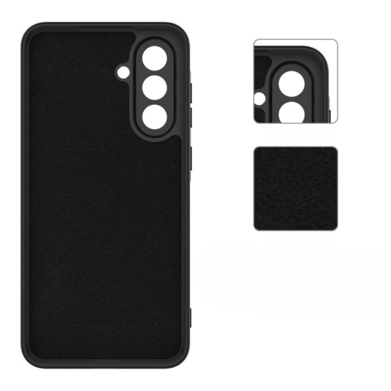 Силиконов кейс bSmart Silicone Soft Cover, За Samsung Galaxy A56, Черен