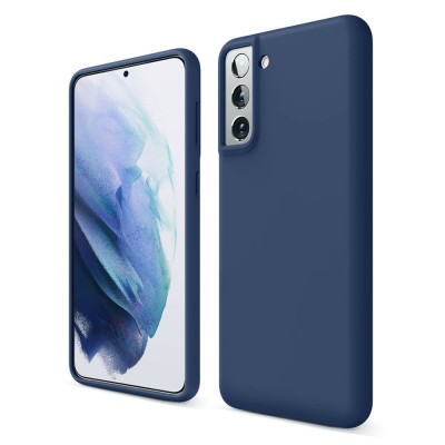 Силиконов кейс bSmart Silicone Soft Cover, За Samsung Galaxy S21 (G991B), Тъмносин