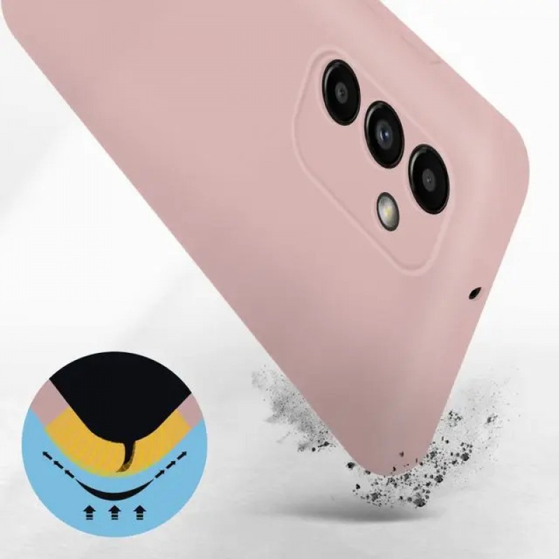 Силиконов кейс bSmart Silicone Soft Cover, За Samsung Galaxy S22 Plus 5G (S906B), Пепел от рози