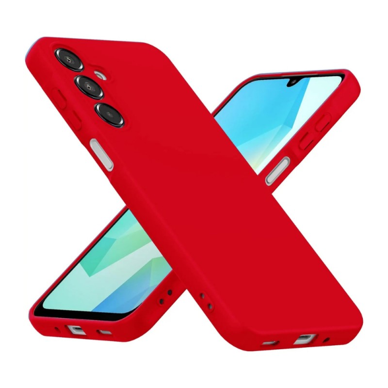 Силиконов кейс bSmart Silicone Soft Cover, За Samsung Galaxy S24 FE, Червен