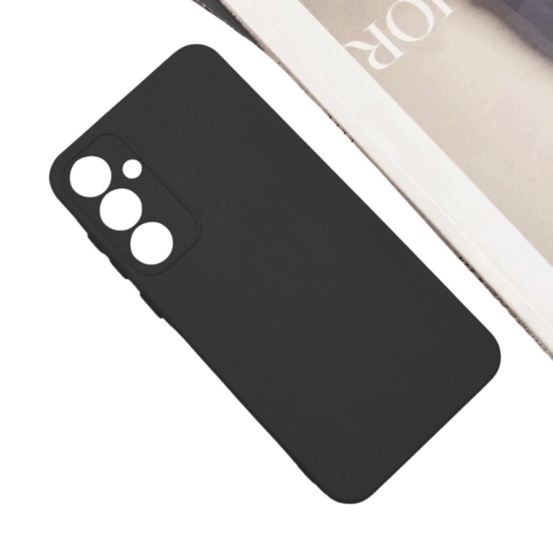 Силиконов кейс bSmart Silicone Soft Cover, За Samsung Galaxy S25 FE, Черен