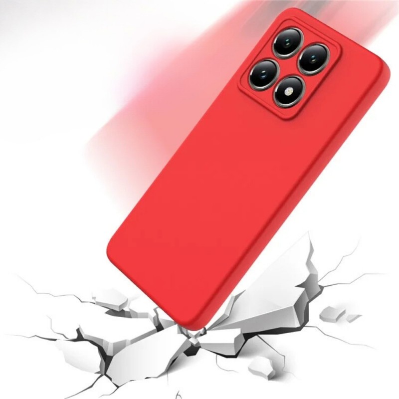 Силиконов кейс bSmart Silicone Soft Cover, За Xiaomi 14T, Червен