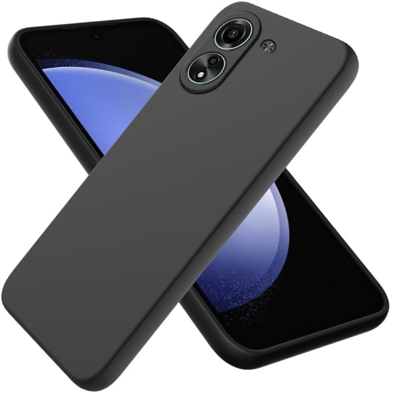 Силиконов кейс bSmart Silicone Soft Cover, За Xiaomi Redmi 13C 4G, Черен