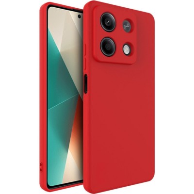 Силиконов кейс bSmart Silicone Soft Cover, За Xiaomi Redmi Note 13 5G, Червен