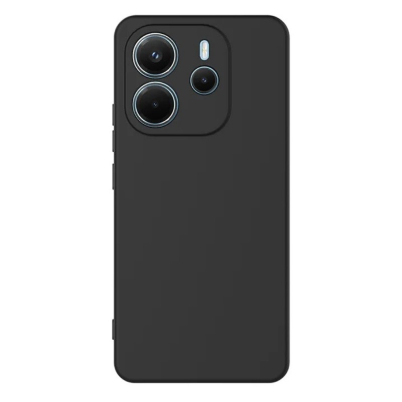 Силиконов кейс bSmart Silicone Soft Cover, За Xiaomi Redmi Note 14, Черен