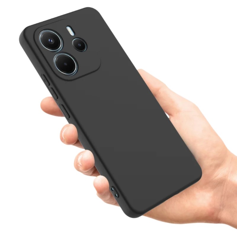 Силиконов кейс bSmart Silicone Soft Cover, За Xiaomi Redmi Note 15 5G / 4G, Черен