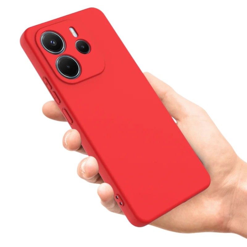 Силиконов кейс bSmart Silicone Soft Cover, За Xiaomi Redmi Note 15 5G / 4G, Червен