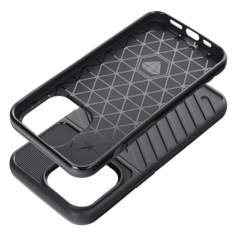 Силиконов кейс bSmart Thunder, За iPhone 14 Pro Max (6.7), Черен