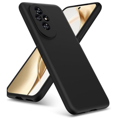 Силиконов кейс iPaky матиран, За Honor 200, Черен