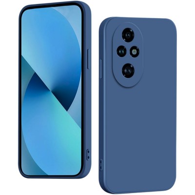 Силиконов кейс iPaky матиран, За Honor 200, Тъмносин