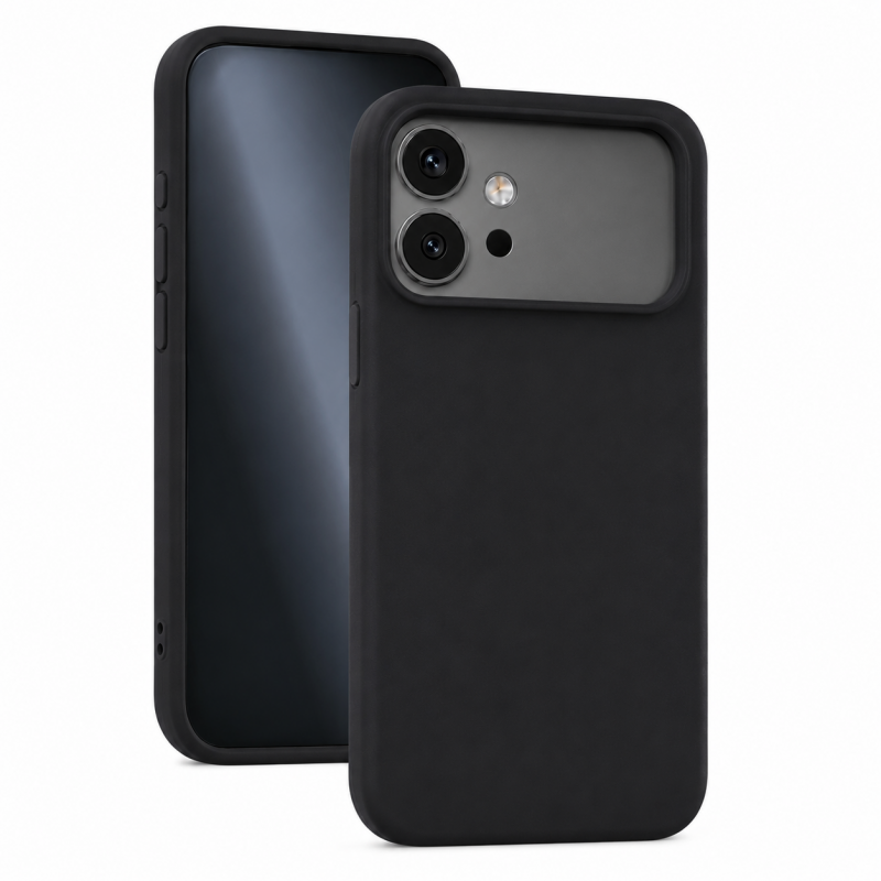 Силиконов кейс iPaky матиран, За Honor 600 Pro, Черен