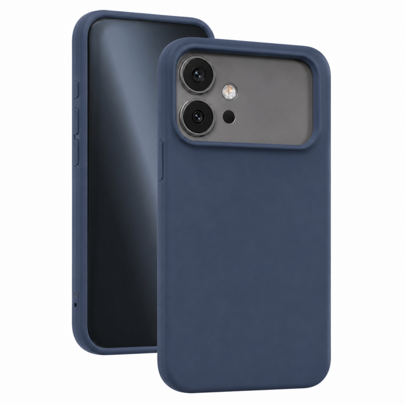 Силиконов кейс iPaky матиран, За Honor 600 Pro, Тъмносин