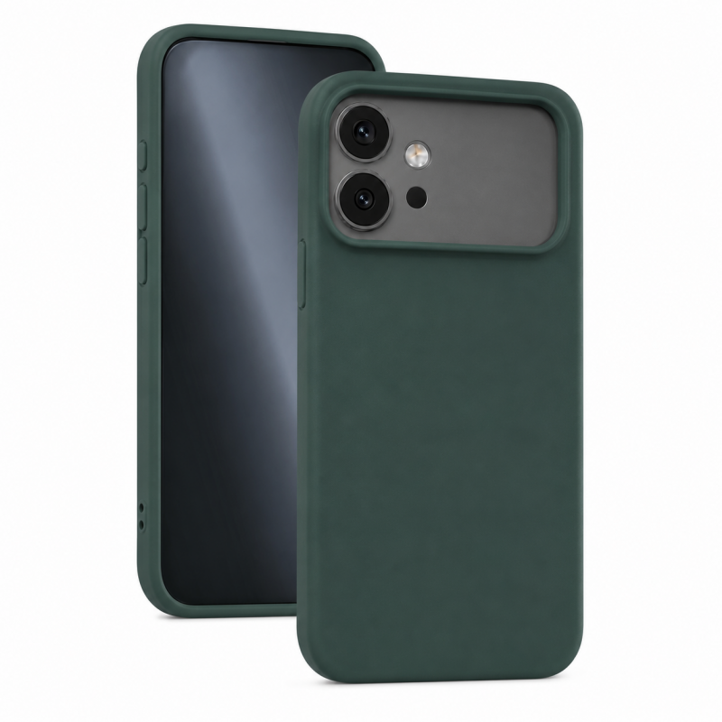 Силиконов кейс iPaky матиран, За Honor 600 Pro, Тъмнозелен