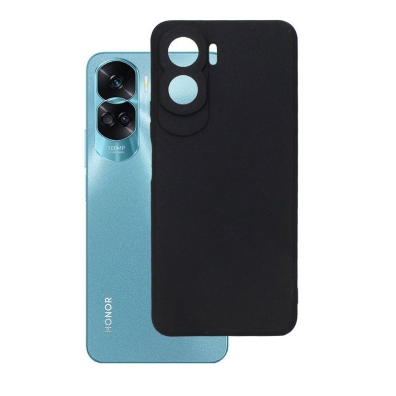 Силиконов кейс iPaky матиран, За Honor 90 Lite 5G, Черен