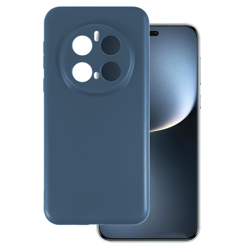 Силиконов кейс iPaky матиран, За Honor Magic7 Pro, Тъмносин
