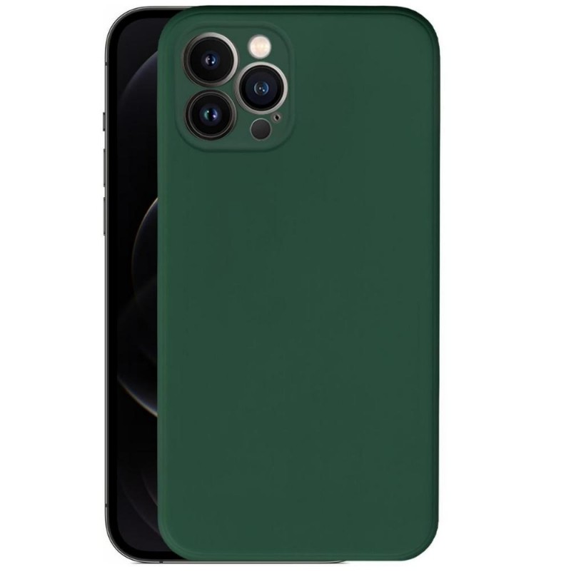 Силиконов кейс iPaky матиран, За iPhone 12 Pro (6.1), Тъмнозелен