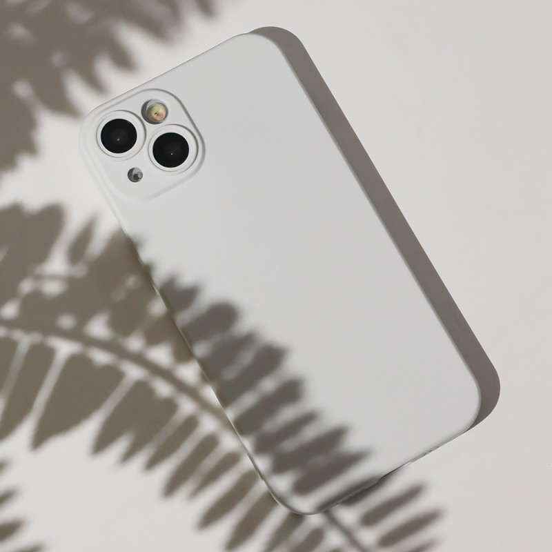 Силиконов кейс iPaky матиран, За iPhone 13 Pro Max (6.7), Бял