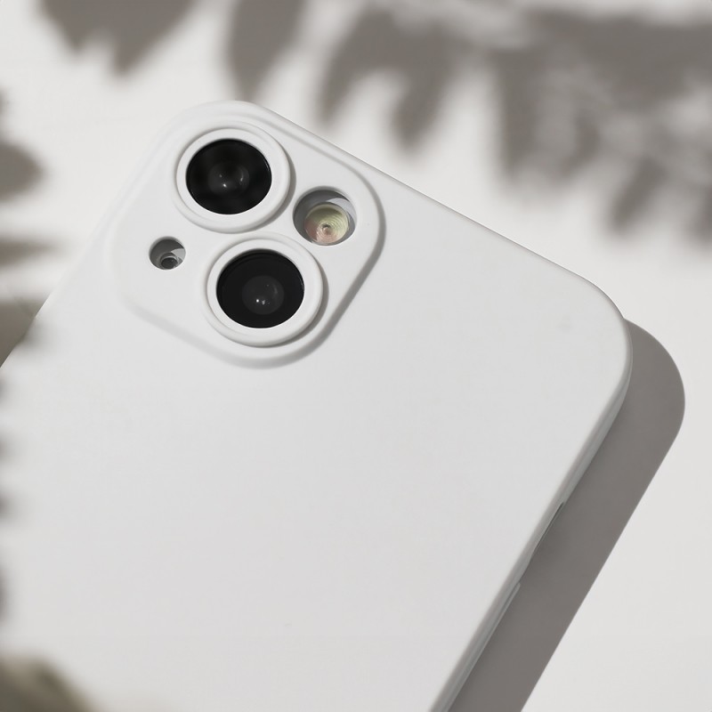 Силиконов кейс iPaky матиран, За iPhone 13 Pro Max (6.7), Бял