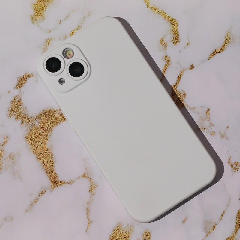 Силиконов кейс iPaky матиран, За iPhone 13 Pro Max (6.7), Бял