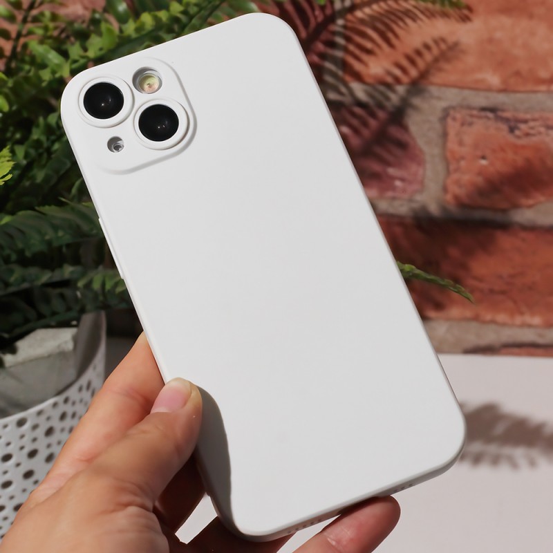 Силиконов кейс iPaky матиран, За iPhone 13 Pro Max (6.7), Бял