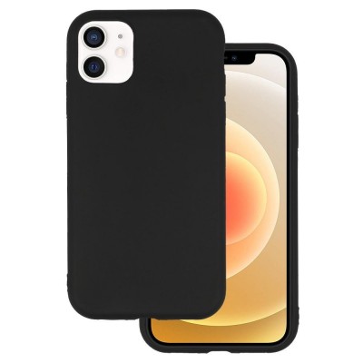 Силиконов кейс iPaky матиран, За iPhone 15 (6.1), Черен