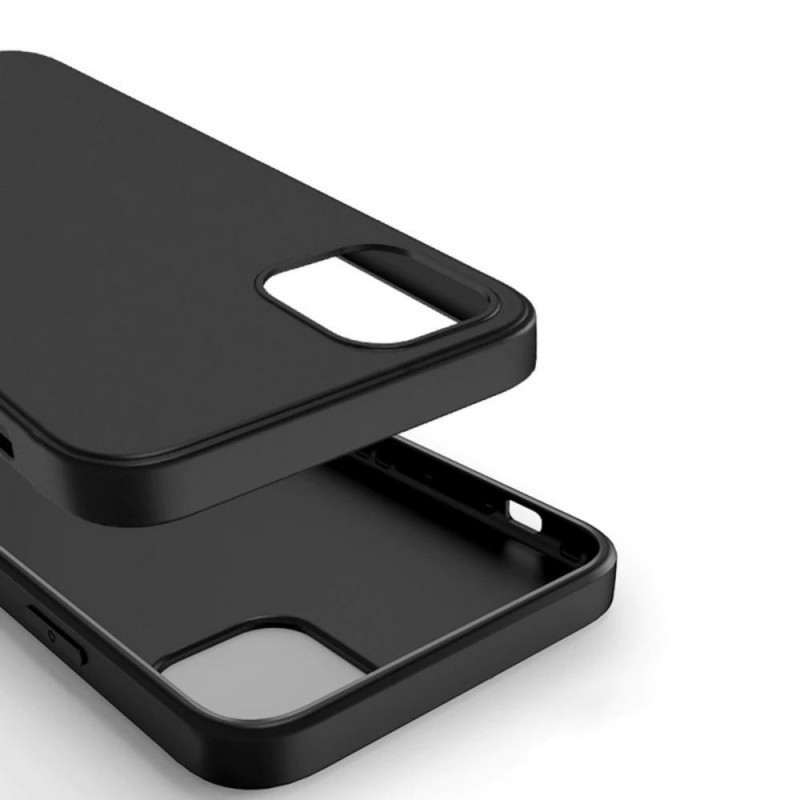 Силиконов кейс iPaky матиран, За iPhone 15 (6.1), Черен