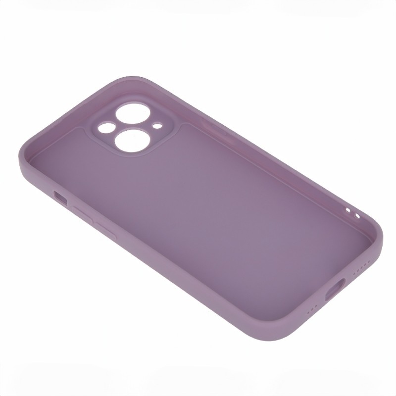 Силиконов кейс iPaky матиран, За iPhone 15 (6.1), Лилав