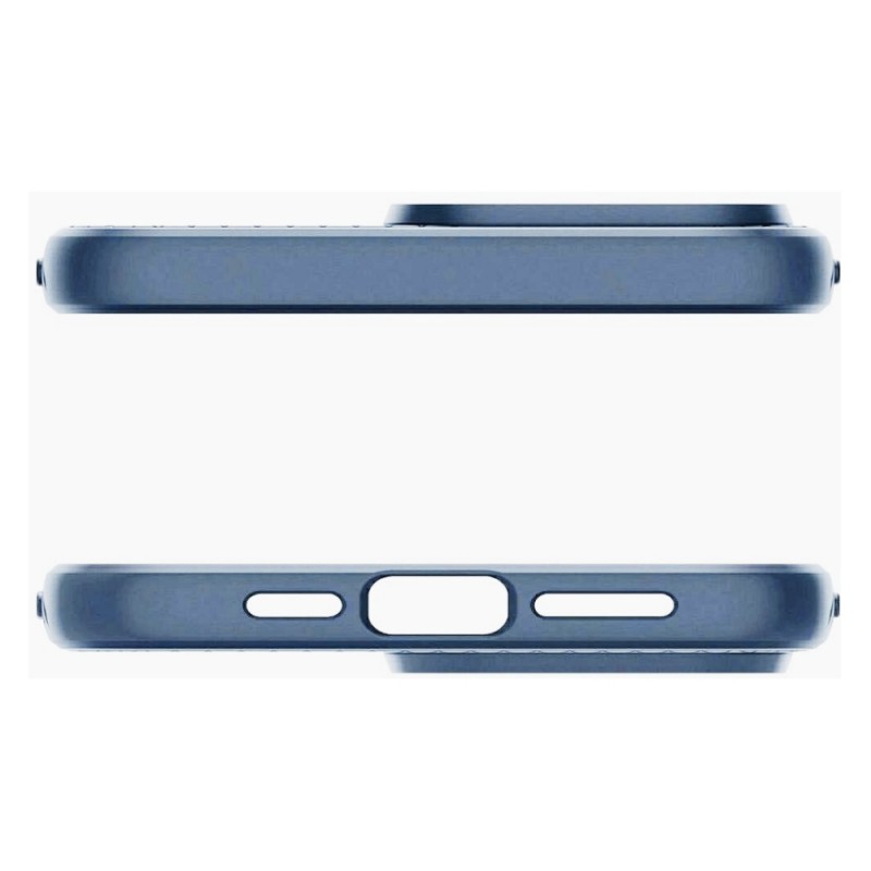 Силиконов кейс iPaky матиран, За iPhone 15 (6.1), Тъмносин