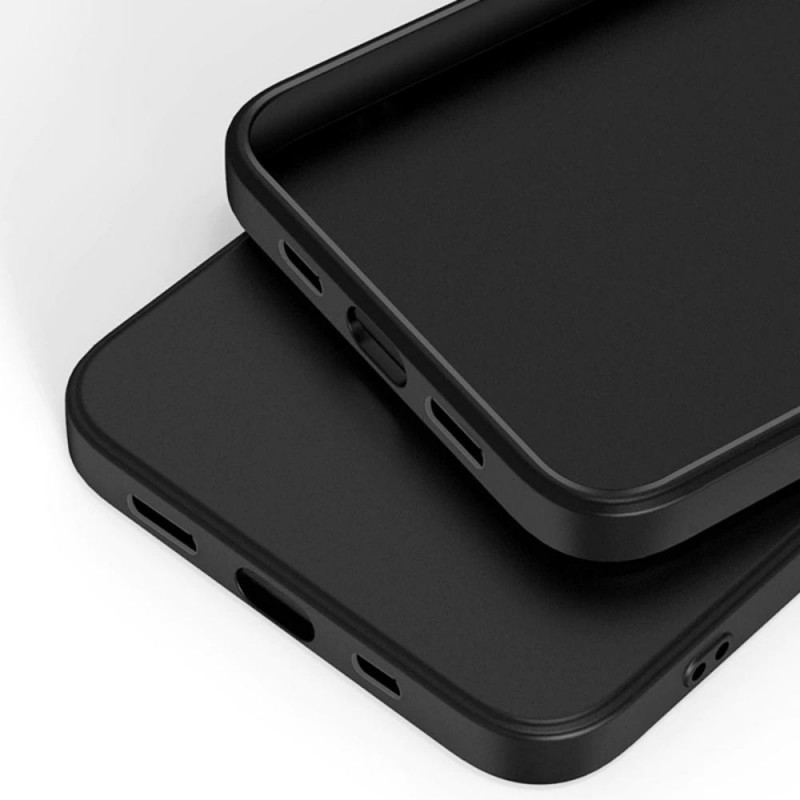 Силиконов кейс iPaky матиран, За iPhone 15 Plus (6.7), Черен