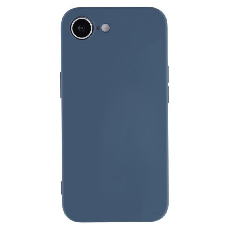 Силиконов кейс iPaky матиран, За iPhone 16e, Тъмносин