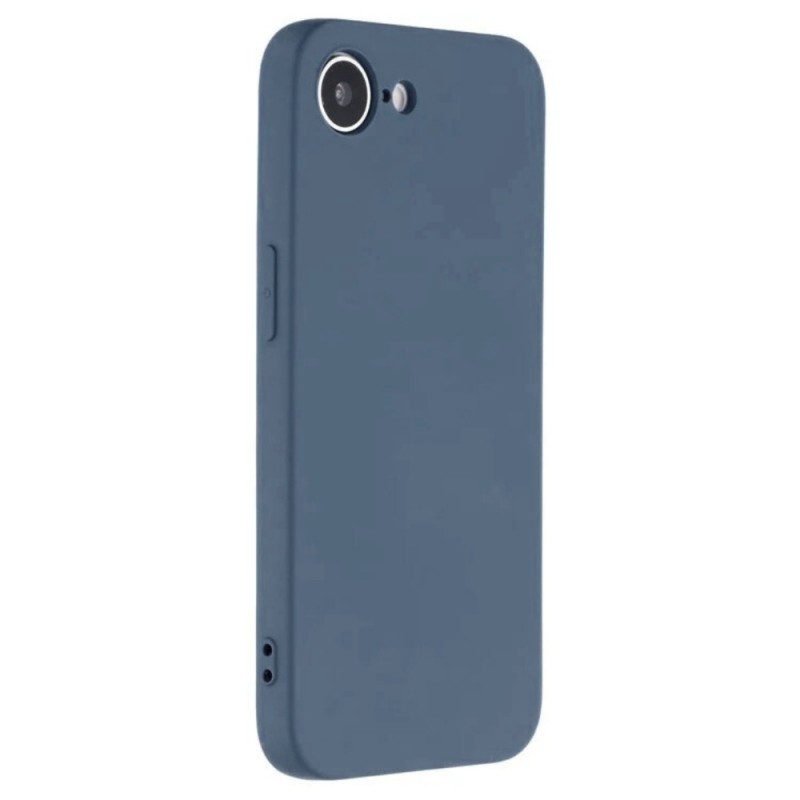 Силиконов кейс iPaky матиран, За iPhone 16e, Тъмносин