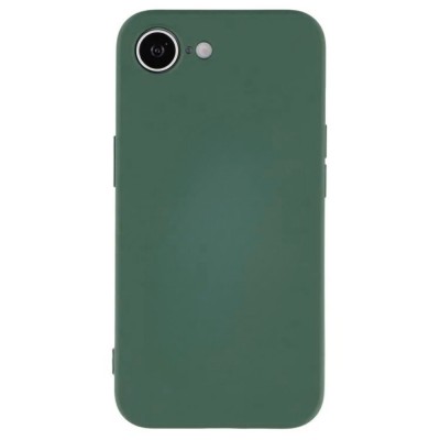 Силиконов кейс iPaky матиран, За iPhone 16e / 17e, Тъмнозелен