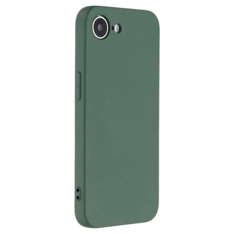 Силиконов кейс iPaky матиран, За iPhone 16e, Тъмнозелен