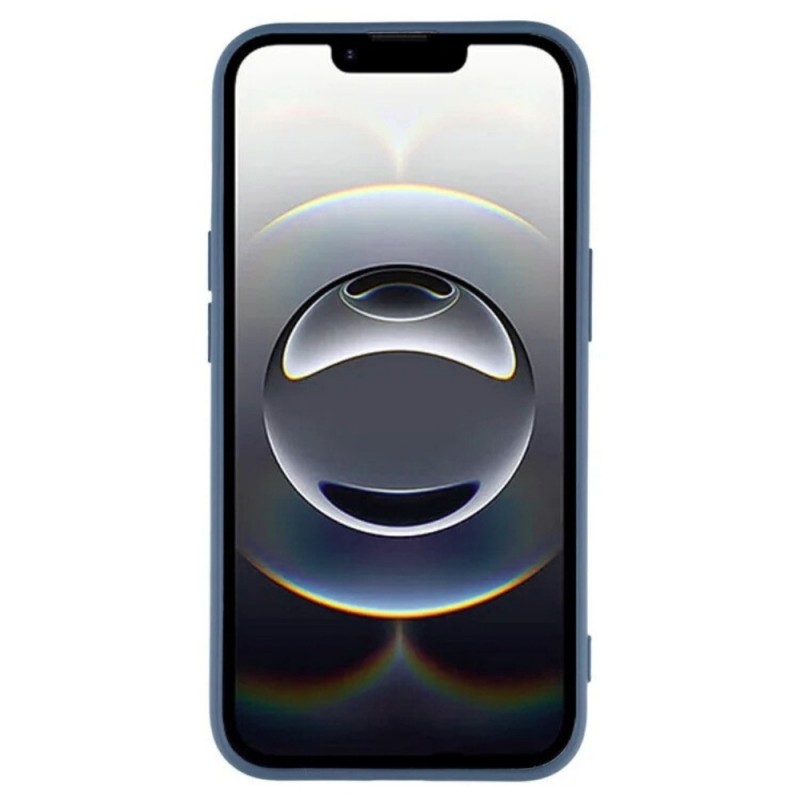 Силиконов кейс iPaky матиран, За iPhone 16e, Тъмносин