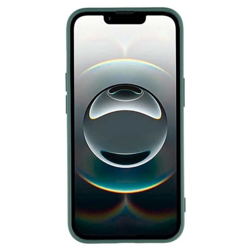 Силиконов кейс iPaky матиран, За iPhone 16e, Тъмнозелен