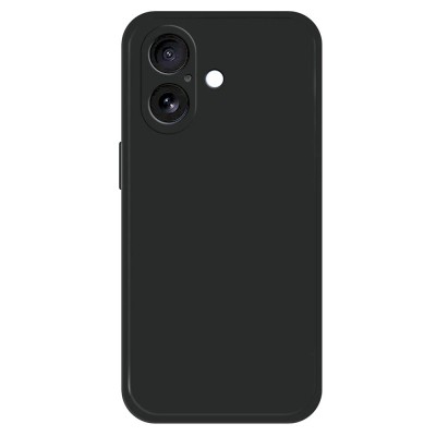 Силиконов кейс iPaky матиран, За iPhone 17 (6.3), Черен