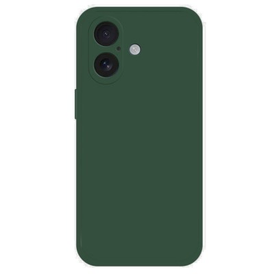 Силиконов кейс iPaky матиран, За iPhone 17 (6.3), Тъмнозелен