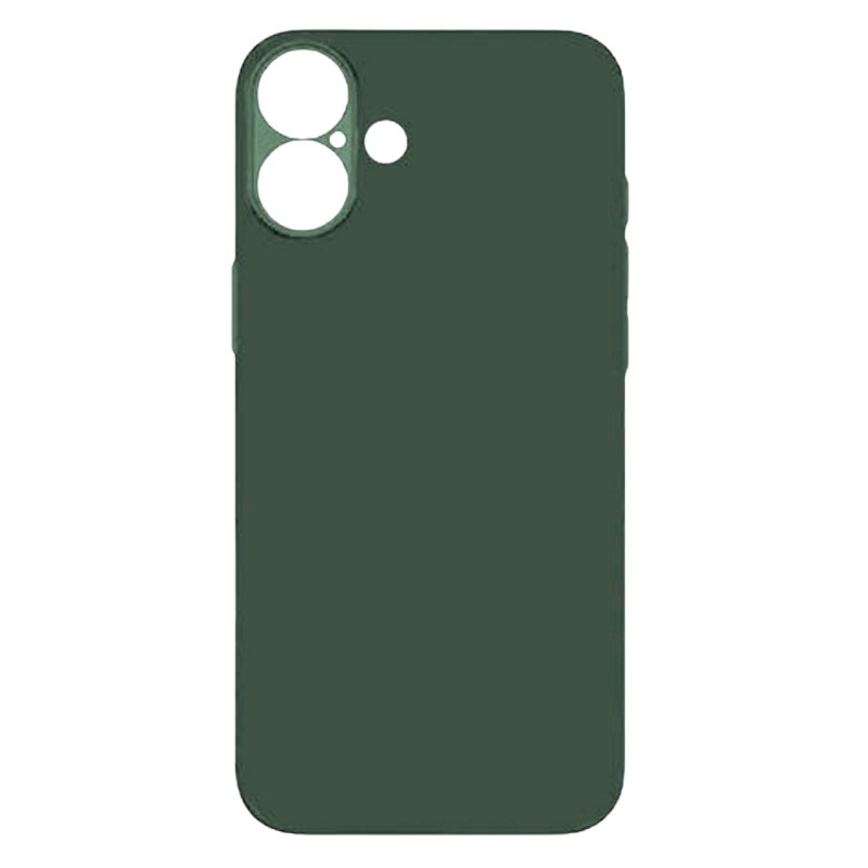 Силиконов кейс iPaky матиран, За iPhone 17 (6.3), Тъмнозелен
