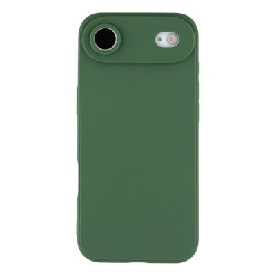 Силиконов кейс iPaky матиран, За iPhone 17 Air (6.9), Тъмнозелен