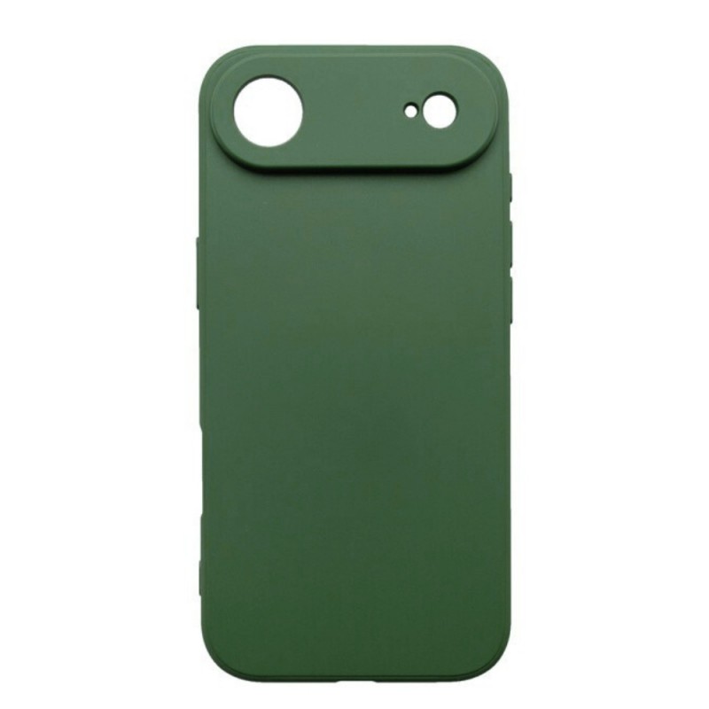 Силиконов кейс iPaky матиран, За iPhone 17 Air (6.9), Тъмнозелен