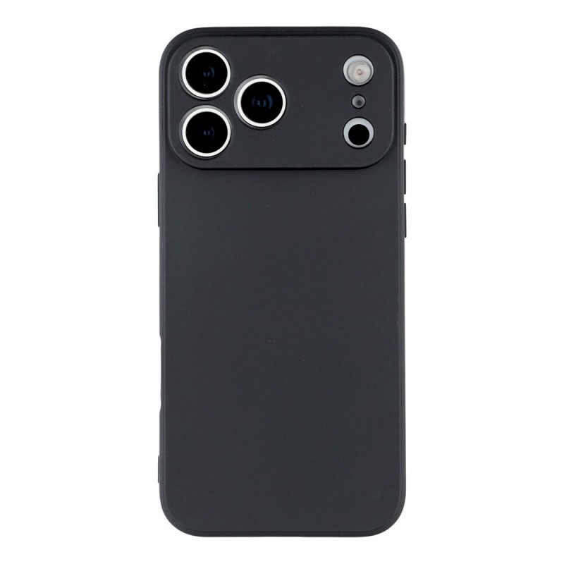 Силиконов кейс iPaky матиран, За iPhone 17 Pro Max (6.9), Черен