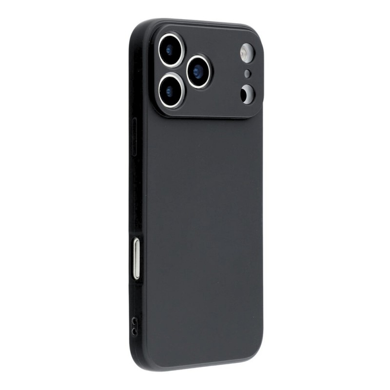 Силиконов кейс iPaky матиран, За iPhone 17 Pro Max (6.9), Черен